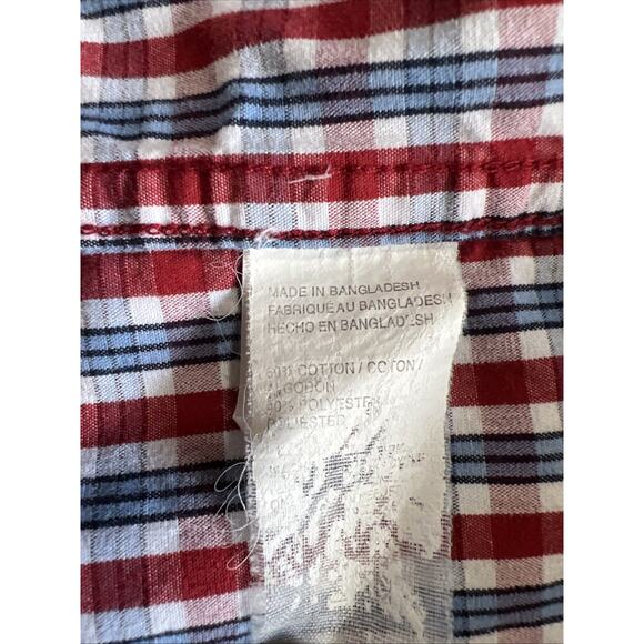 Lot Of 2 IZOD Men's 2XL Button-Down Long Sleeve Shirts Flip Cuffs Plaid Stripes - Picture 7 of 13